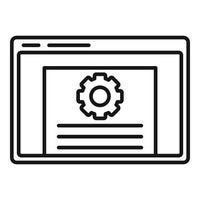 icono de innovación de página web, estilo de esquema vector