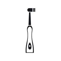 Electric toothbrush icon, simple style vector