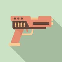 Automatic blaster icon, flat style vector