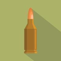 Small cartridge icon, flat style vector