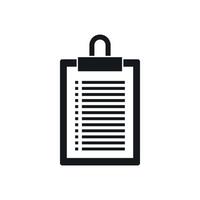 Document plan icon, simple style vector