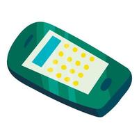 Calculator icon, cartoon style vector