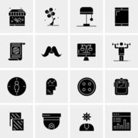 16 Universal Business Icons Vector Creative Icon Illustration to use in web and Mobile Related project