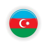 Azerbaijan icon circle vector