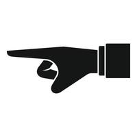 Prosecutor hand icon, simple style vector