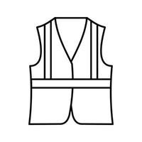 Vest icon, outline style vector