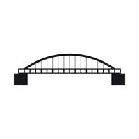 Bridge icon, simple style vector