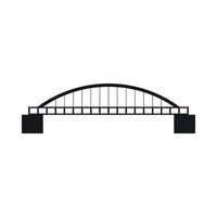 Bridge icon, simple style vector