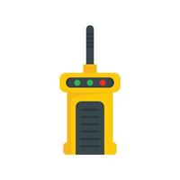 icono de radio talkie, estilo plano vector