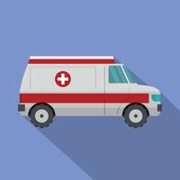 Medical aid icon, flat style vector