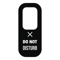 Hanger tag icon, simple style vector