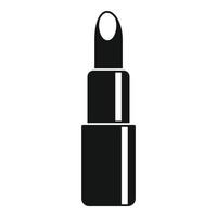 icono de lápiz labial de lujo, estilo simple vector