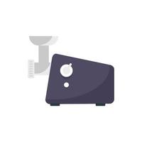 Meat grinder machine icon, flat style vector