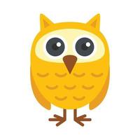 Owl kid icon, flat style vector