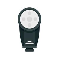 Camera led flash icon, flat style vector