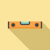 Construction level bar icon, flat style vector