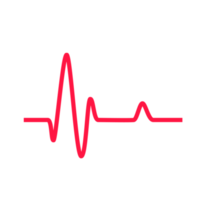 Heartbeat graph Concept of helping patients and exercising for health. png