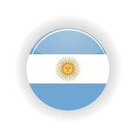 círculo de icono argentino vector