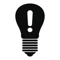 Brand idea bulb icon, simple style vector