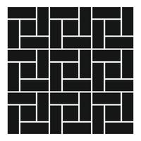 Paving deck icon, simple style vector