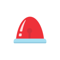 Emergency siren icon. Hazard warning light, ambulance route alarm png