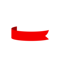 conjunto de banner de cinta roja. cinta roja plana para promoción, etiqueta de descuento en ventas de productos. png