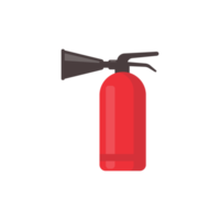 red fire extinguisher for suppressing fire in buildings png
