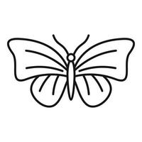 Moth butterfly icon, outline style vector