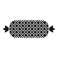 Cook sausage icon, simple style vector