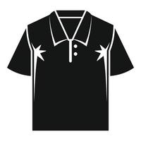 icono de camiseta de polo, estilo simple vector