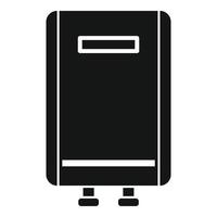 Home boiler icon, simple style vector