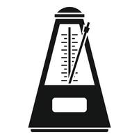 Motion metronome icon, simple style vector