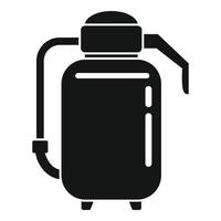 Fire extinguisher accident icon, simple style vector