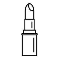 French lipstick icon, outline style vector