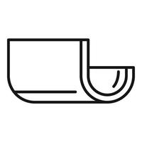 Architecture gutter icon, outline style vector
