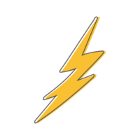 Thunder and Bolt Lighting flash. png