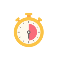 Stopwatch to set reminder time for product promotion schedule. png