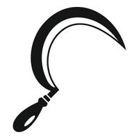 Sickle icon, simple style vector