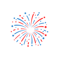 4 de julho. fogos de artifício da bandeira americana. para comemorar o dia da independência da américa png