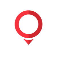 Location pin collection Red pointer icon for pin on the map to show the location. png