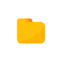 Yellow folders for organizing documents. sorting large amounts of data png