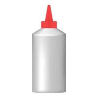 Office glue icon, realistic style vector