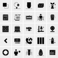 25 Universal Business Icons Vector Creative Icon Illustration to use in web and Mobile Related project