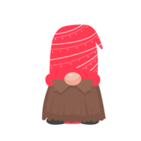 Christmas gnome. A little gnome wearing a red woolen hat. celebrate on christmas png