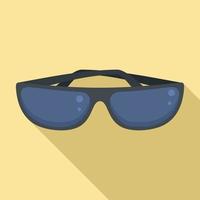 icono de gafas de sol, estilo plano vector