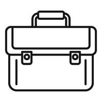Briefcase money bribery icon, outline style vector