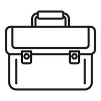 Briefcase money bribery icon, outline style vector