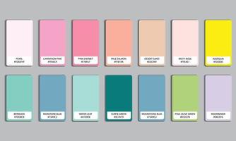 cool pantone color guide , baby color vector
