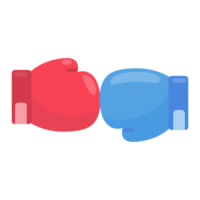 Boxing gloves. Fighting sports competition. png