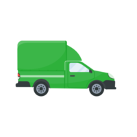 les camions livrent les marchandises au destinataire. concept de commande en ligne png